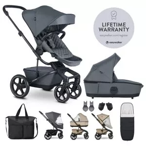 Easywalker Set XXL Harvey⁵ Premium s příslušenstvím - Mineral Grey
