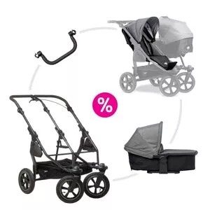 TFK duo2 air wheel sourozenecký kočárek Premium Grey